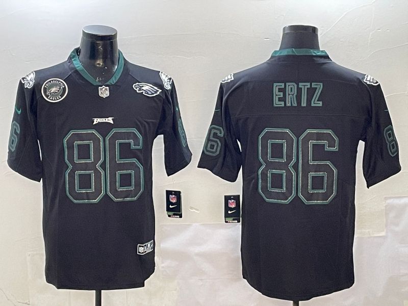 Men Philadelphia Eagles 86 Ertz Black Classic 2025 Nike Limited NFL Jersey style 1